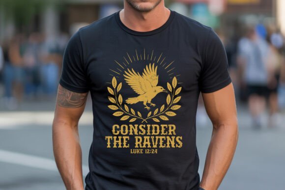Consider the Ravens Bible SVG Art: Graphics & T-Shirt Designs