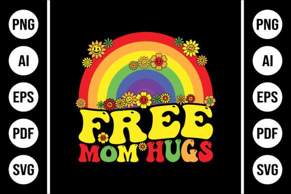 Free Mom Hugs Graphics for T-Shirt Designs