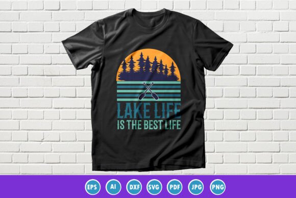 Funny Vintage Colorful Lake T-shirt Graphics Review