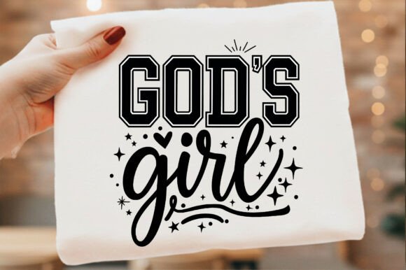God's Girl Christian Faith Typography Graphics & T-Shirt Designs