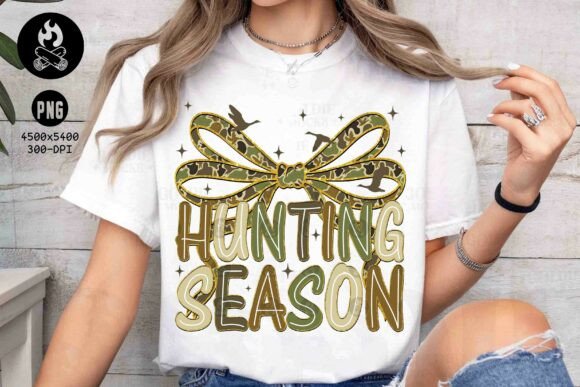 Hunting Season Coquette Camo Bow Graphics