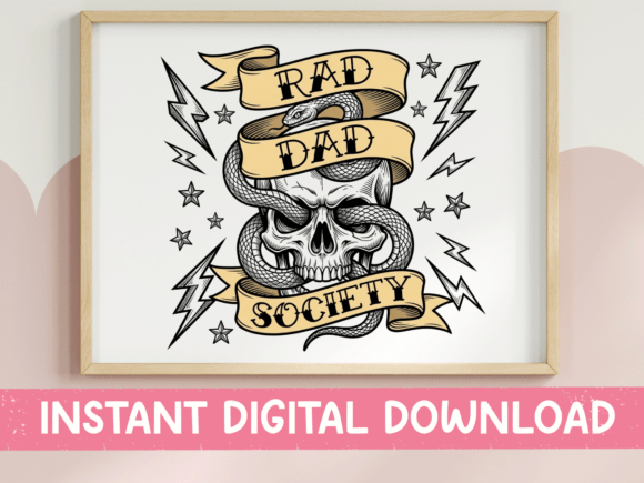 Rad Dad Society SVG PNG Skull Snake Review